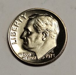 1973 S Roosevelt Dime PROOF