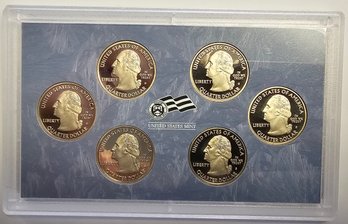 2009 S Quarter Proof Set Territorial 6 Coin Set