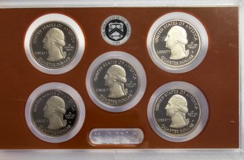 2014 S CLAD MINT PROOF SET AMERICA THE BEAUTIFUL QUARTERS