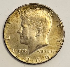 1966 Kennedy Half Dollar .400 Silver