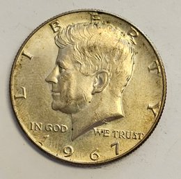 1967 Kennedy Half Dollar .400 Silver