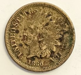 1860 INDIAN HEAD PENNY