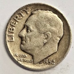 1952 ROOSEVELT DIME .900 SILVER