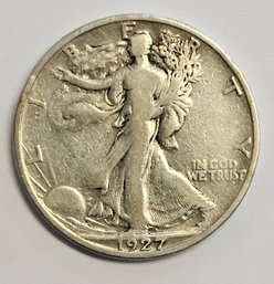 1927 S WALKING LIBERTY HALF DOLLAR .900 SILVER