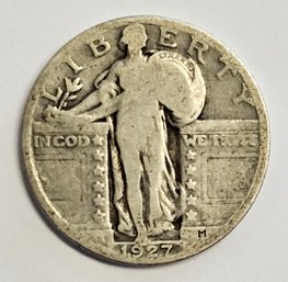 1927 STANDING LIBERTY QUARTER .900 SILVER