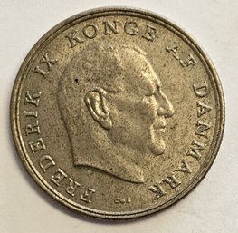 1964 5 KRONER DENMARK .800 SILVER