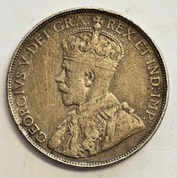 1911 CANADIAN 50 CENT COIN KING GEORGE THE 5TH NEW FOUNDFLAND .925 SILVER