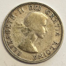 1953 CANADIAN QUARTER .800 SILVER QUEEN ELIZABETH