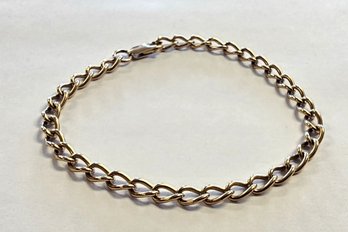 Vintage GOLD Open Link Bracelet Stamped 9K  7.75' Long!!  7.5 Grams