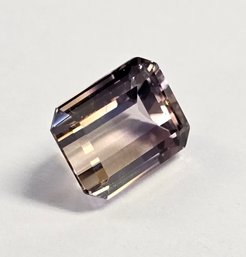 Emerald Cut AMETRINE Loose Stone  8 X 10  3.49 Ct Tw