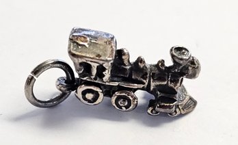 Vintage Sterling Silver LOCOMOTIVE Charm  3.4 Gr