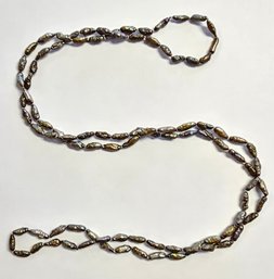 Vintage Freshwater Rice Krispie Pearl Continuous Necklace