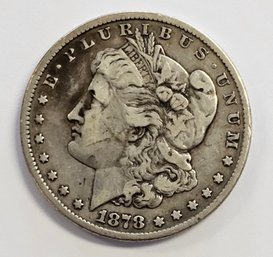 1878 MORGAN DOLLAR 8 TAIL FEATHERS  .900  SILVER
