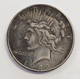 1923 D PEACE DOLLAR COIN   .900 SILVER