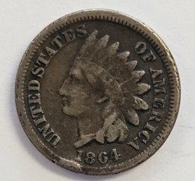 1864 INDIAN HEAD PENNY VARIETY 2