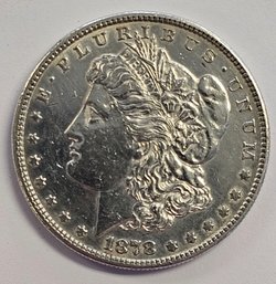1878 S MORGAN DOLLAR COIN   .900 SILVER