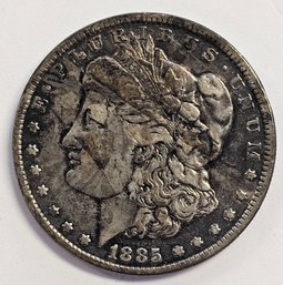 1885 MORGAN DOLLAR COIN    .900 SILVER