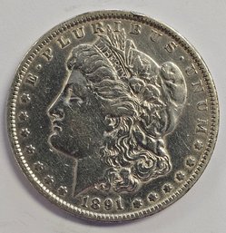 1891 MORGAN DOLLAR COIN  .900 SILVER
