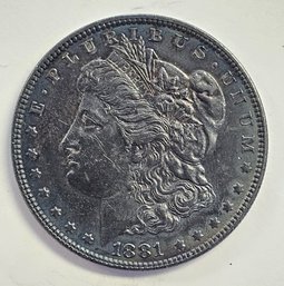 1881 MORGAN DOLLAR COIN  .900 SILVER