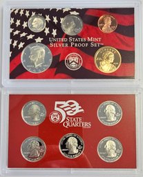 2006 S UNITED STATES MINT 10 PIECE COIN SILVER PROOF SET    .900 SILVER