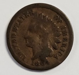 1864 INDIAN HEAD PENNY VARIETY 3