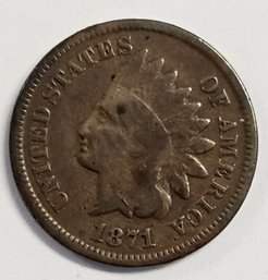 1871 INDIAN HEAD PENNY