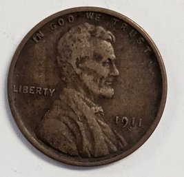 1911 S LINCOLN WHEAT PENNY