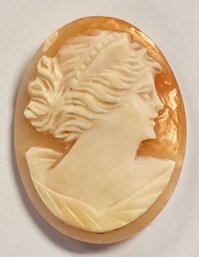 Vintage  Hand Carved CAMEO  30mmx 23mm  She's Beautiful!