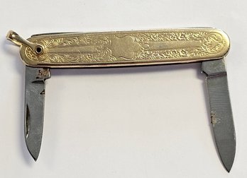 Vintage Pocket Knife For Pocket Watch Chain  *Stamped MADE IN USA*