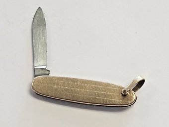 Vintage M. S. Co GOLD FILLED Small Pocket Knife WATCH FOB  7.80 Gr  Single Blade