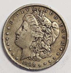 1888 Morgan Dollar .900 Silver