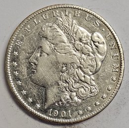 1901 S Morgan Dollar .900 Silver