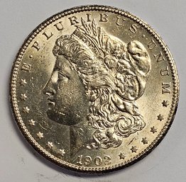 1902 S Morgan Dollar .900 Silver