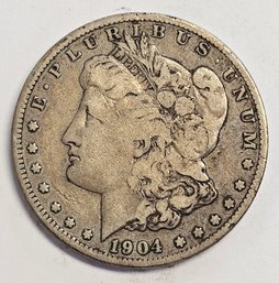 1904 S Morgan Dollar .900 Silver