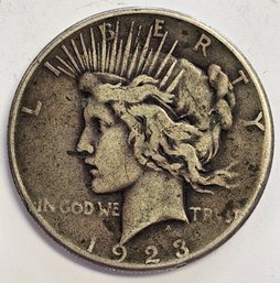 1923 S Peace Dollar .900 Silver