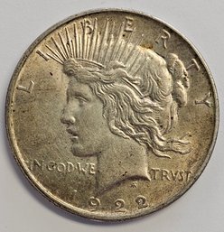 1922 D Peace Dollar .900 Silver