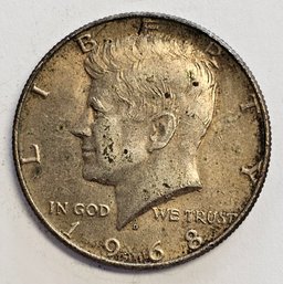 1968 Kennedy Half Dollar .400 Silver