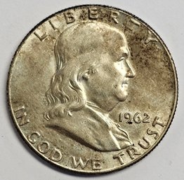 1962 Franklin Half Dollar .900 Silver