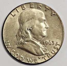 1963 Franklin Half Dollar .900 Silver
