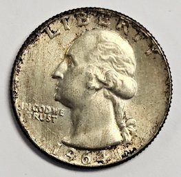 1964 D Washington Quarter .900 Silver