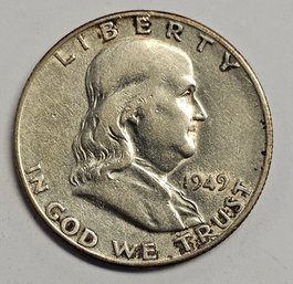 1949 S Franklin Half Dollar .900 Silver