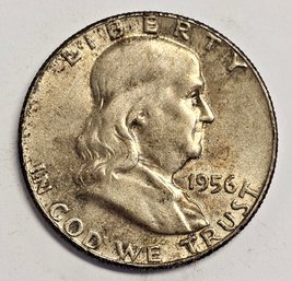 1956 Franklin Half Dollar .900 Silver