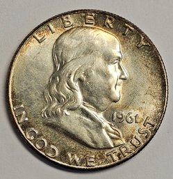 1961 Franklin Half Dollar .900 Silver
