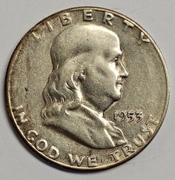 1953 S Franklin Half Dollar .900 Silver