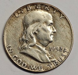 1952 D Franklin Half Dollar .900 Silver