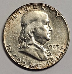 1953 Franklin Half Dollar .900 Silver