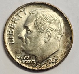 1963 D Roosevelt Dime .900 Silver