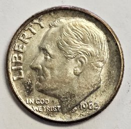 1962 D Roosevelt DIme .900 Silver
