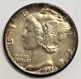 1940 Mercury Dime .900 Silver