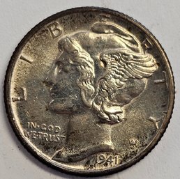 1941 D Mercury Dime .900 Silver